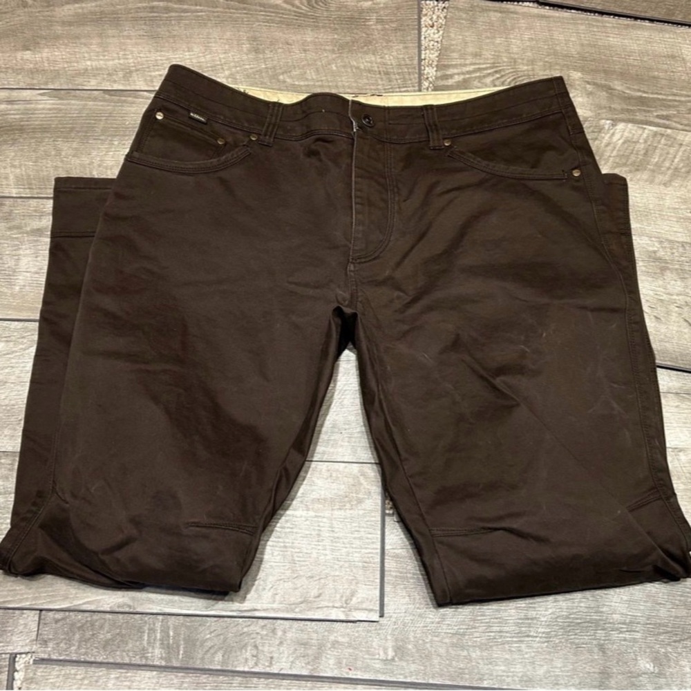 Kuhl Men’s Distressed Brown Vintage Patina Dye Hiker Hiking Pants Size 38 X 32